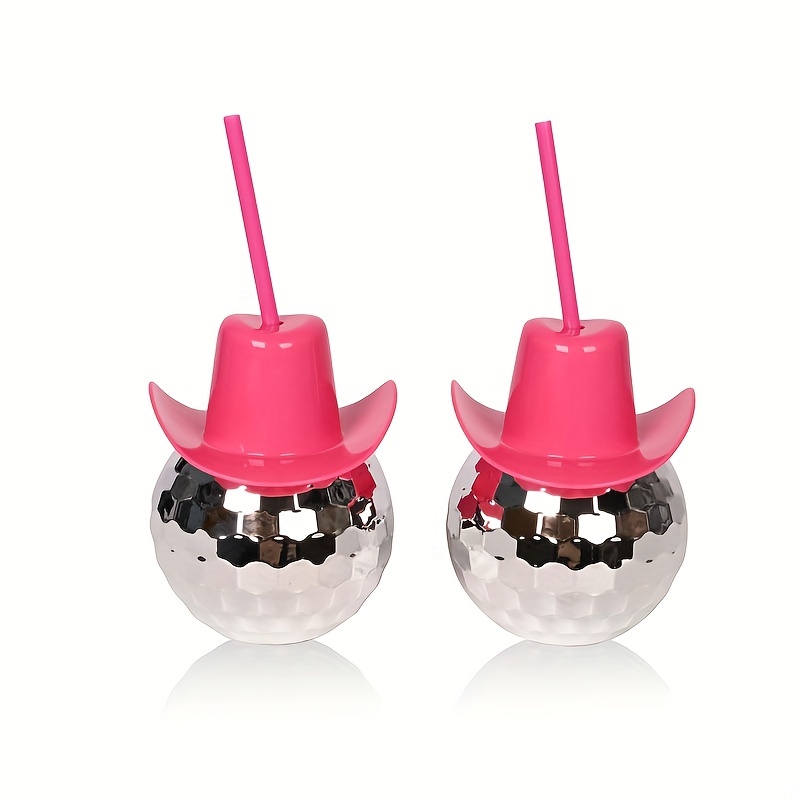 Cowboy Hat Straw - Kubek Disco Ball w kształcie kowbojskiego