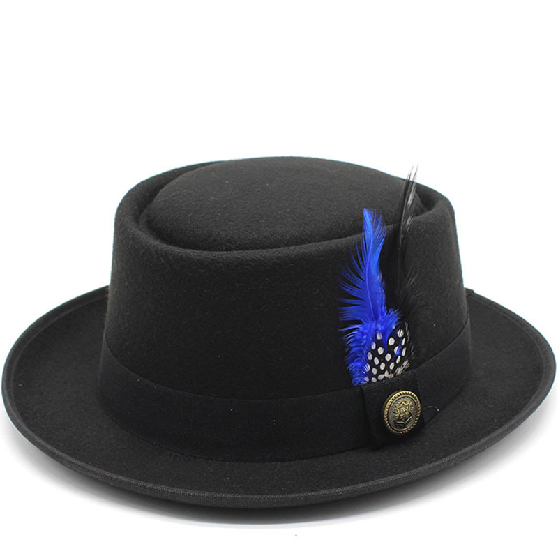 Fedora Hat Wool - Czapka wieprzowa w stylu Vintage męski