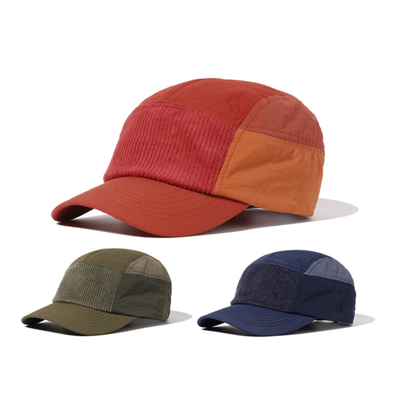 Corduroy Cap 5 Panel - Czapka bejsbolówka w stylu streetwear z