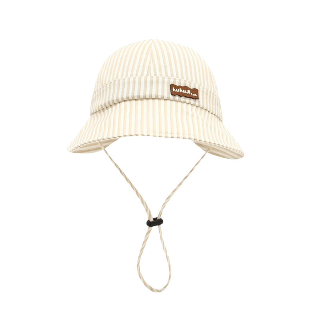 Sun Hat Wide Brim - Nowy Pasiasty Kapelusz typu Bucket dla