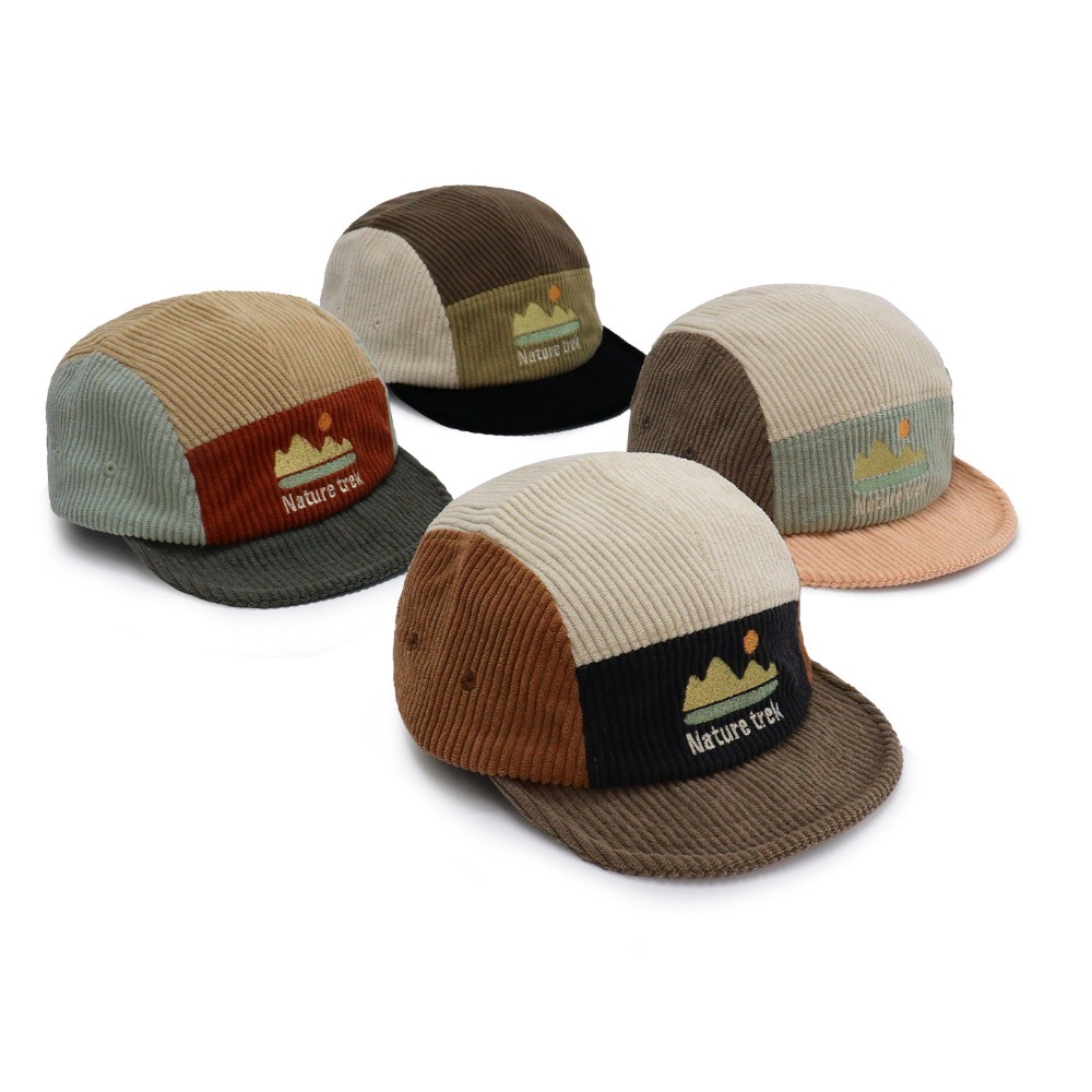 Corduroy Cap 5 Panel - Czapka z krótkim daszkiem, 5 paneli,