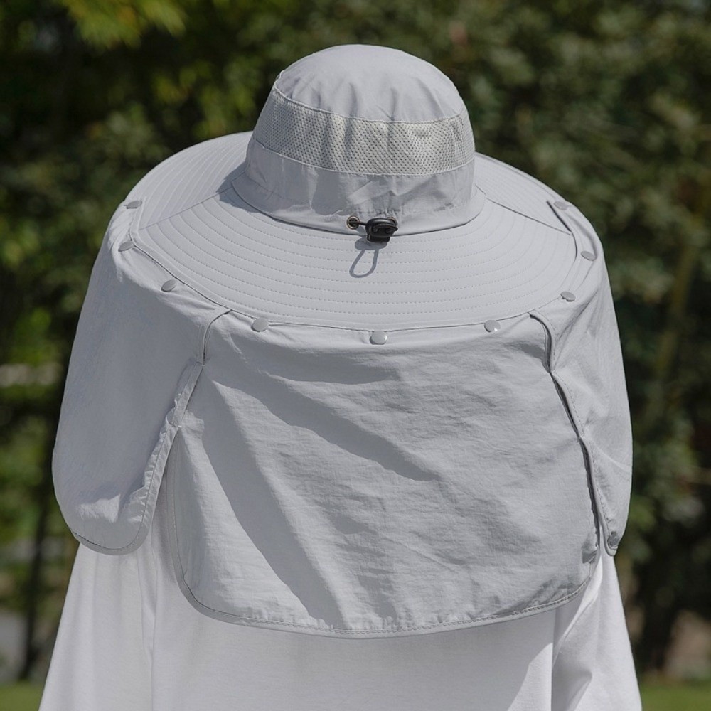 Visor Sun Hat - Prosty materiałowy kapelusz przeciwsłoneczny męski z