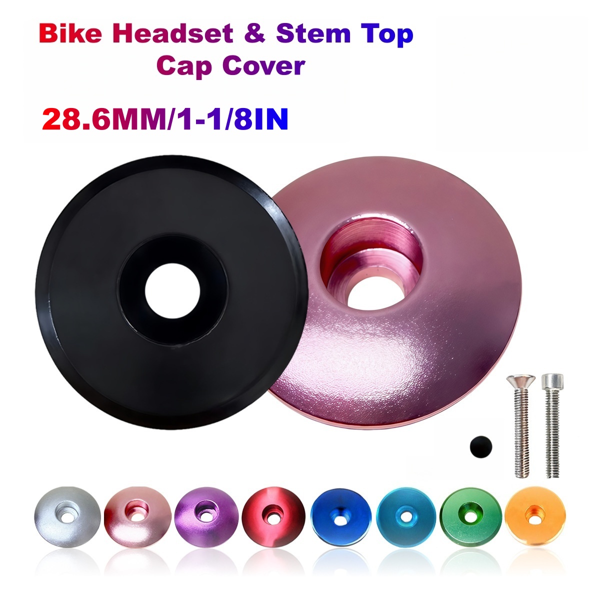 Snapback Hat Flat - Aluminiowa pokrywa sterów rowerowych 1-1/8 cala