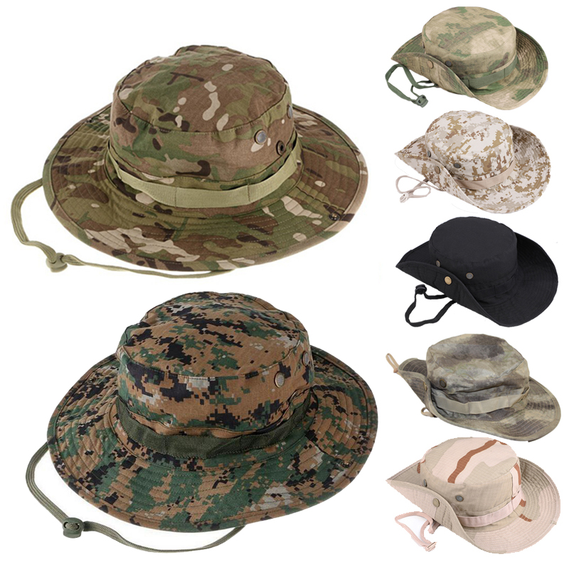 Boonie Hat Tactical - Kamuflaż taktyczne czapki Boonie Camping wspinaczka