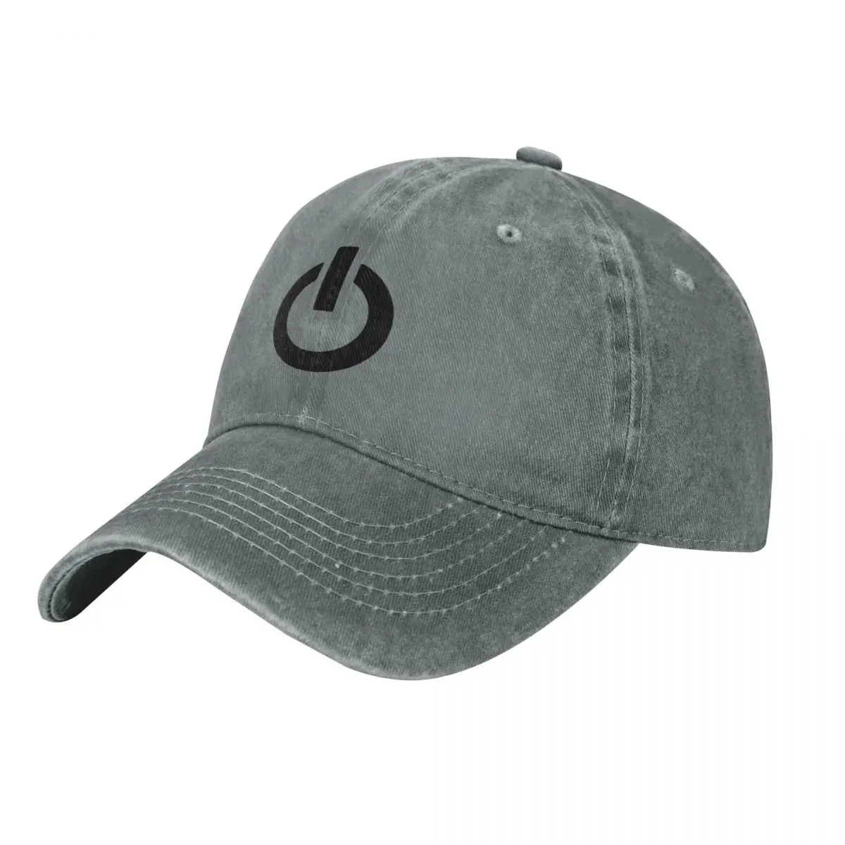 Golf Cap Dad - Przycisk włączania (czarny) Czapka z daszkiem