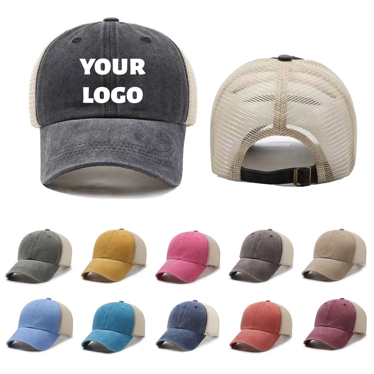 Visor Sun Hat - Czapka z daszkiem z siateczki z