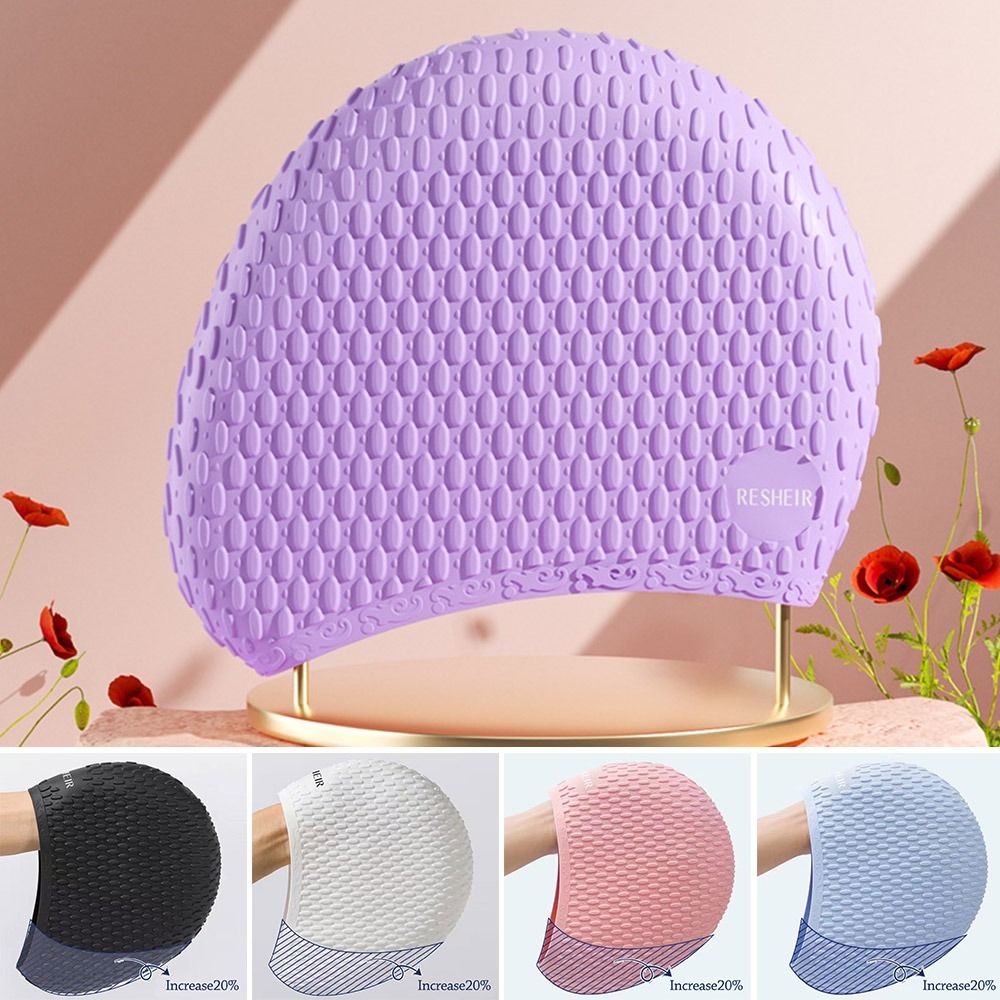 Swim Hat Silicone - Elastyczny letni czepek pływacki Wodoodporny wygodny