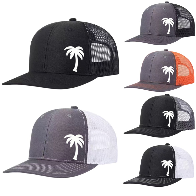 Golf Cap Dad - Czapka z daszkiem z nadrukiem palmy,