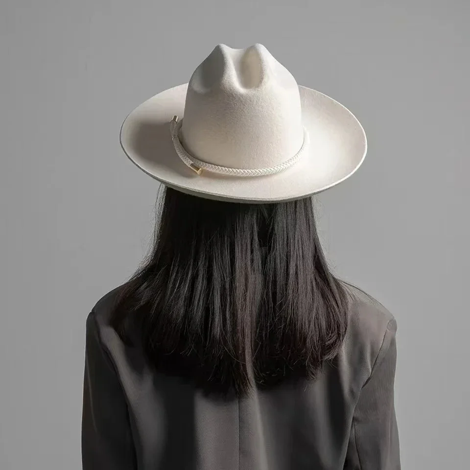 Fedora Hat Wool - 2025 Nowy retro ins chic zimowy