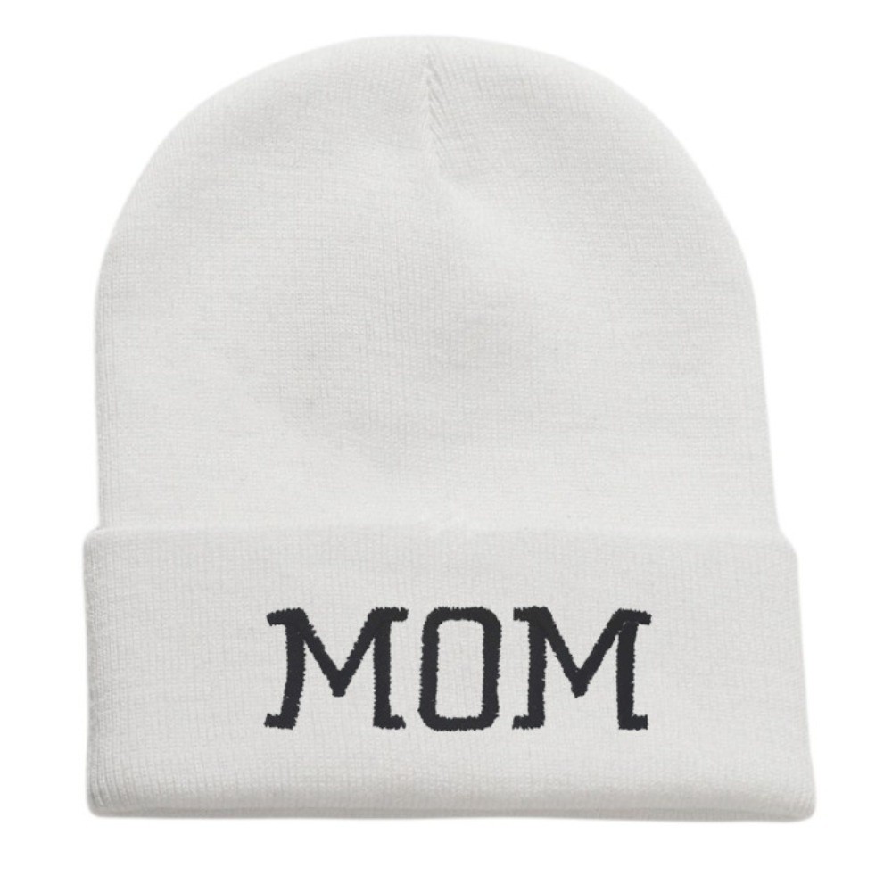 Beanie Cuffed Knit - Minimalistyczne czapki typu beanie dla rodziców