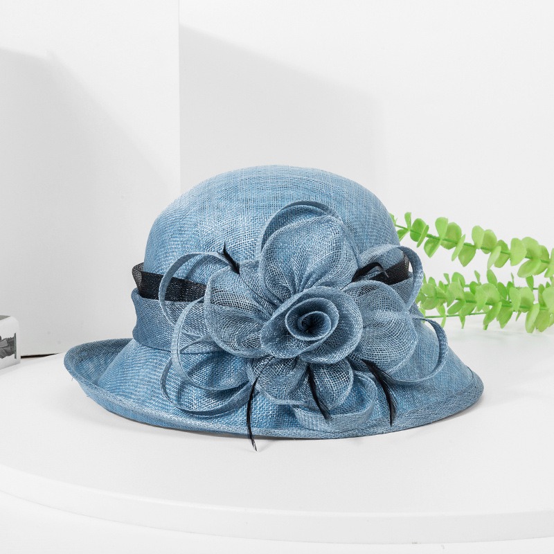 Sun Hat Wide Brim - Modne kapelusze przeciwsłoneczne z organzy, falbankami,