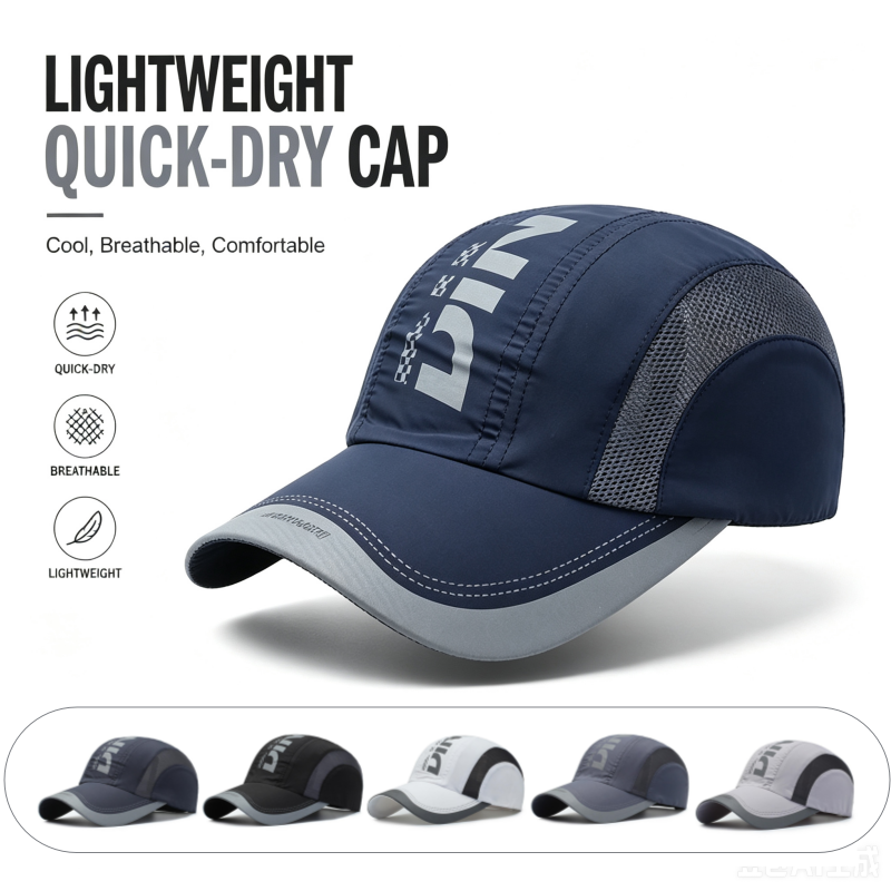 Running Cap Lightweight - Szybkoschnąca sportowa czapka męska, lekka czapka