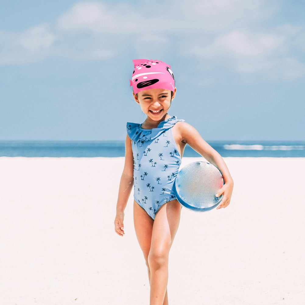 Swim Hat Silicone - 2 szt. Dziecięce silikonowe czepki do