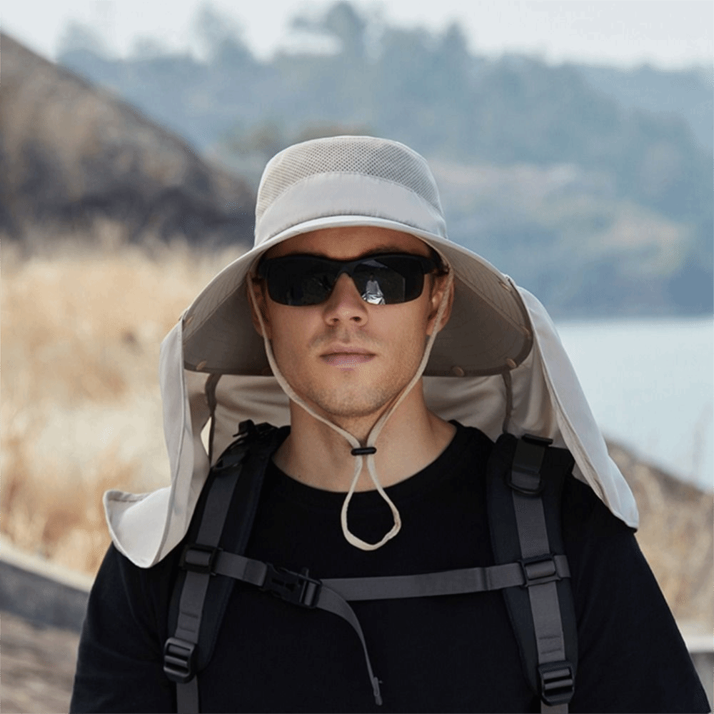 Visor Sun Hat - Modny męski kapelusz przeciwsłoneczny z dużym