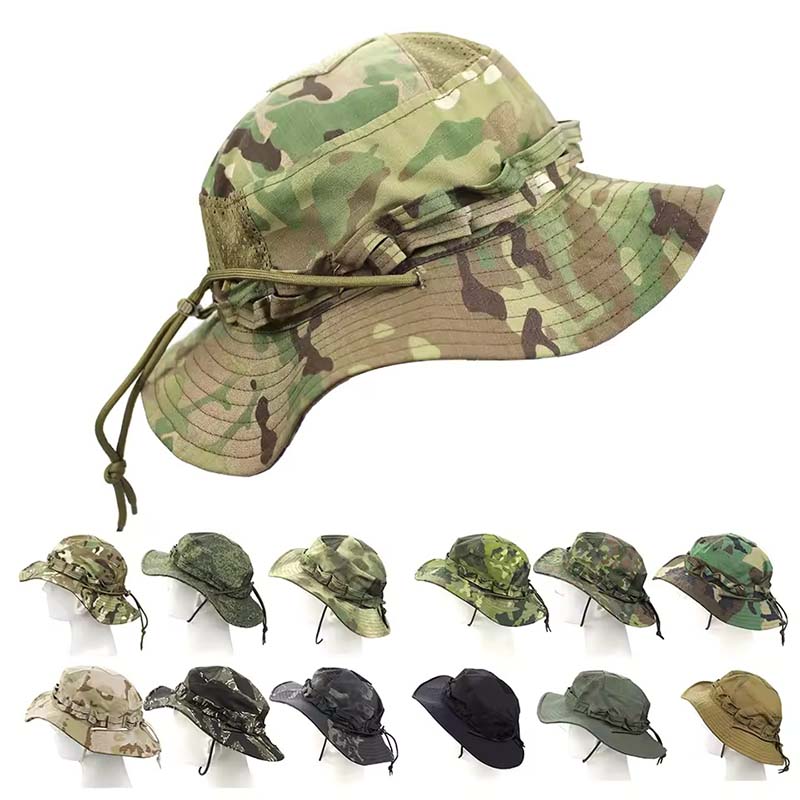 Boonie Hat Tactical - Kamuflażowe taktyczne kapelusze typu boonie, kapelusze