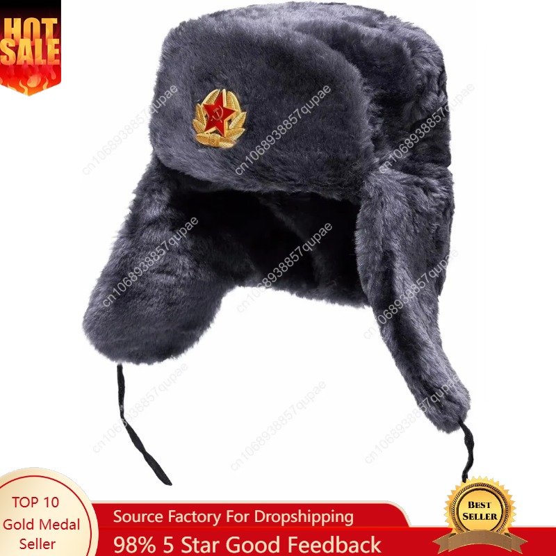 Winter Trapper Hat - Czapka Ushanka BELEON - Rosyjska czapka