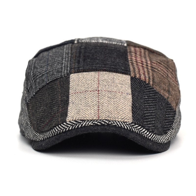 Newsboy Cap Ivy - Wysokiej klasy klasyczny męski patchworkowy kapelusz