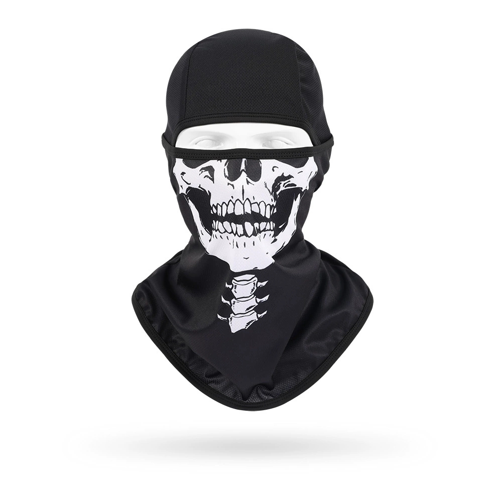 Skull Cap Helmet Liner - Męska kominiarka z motywem czaszki, oddychająca