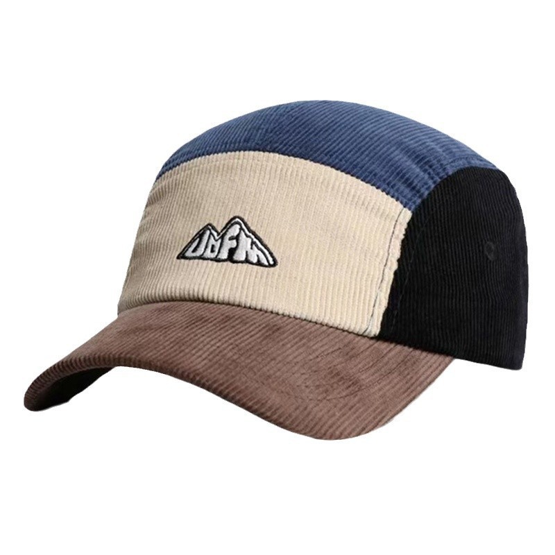 Corduroy Cap 5 Panel - Męskie Damskie Czapki z Daszkiem 5-Panelsowe