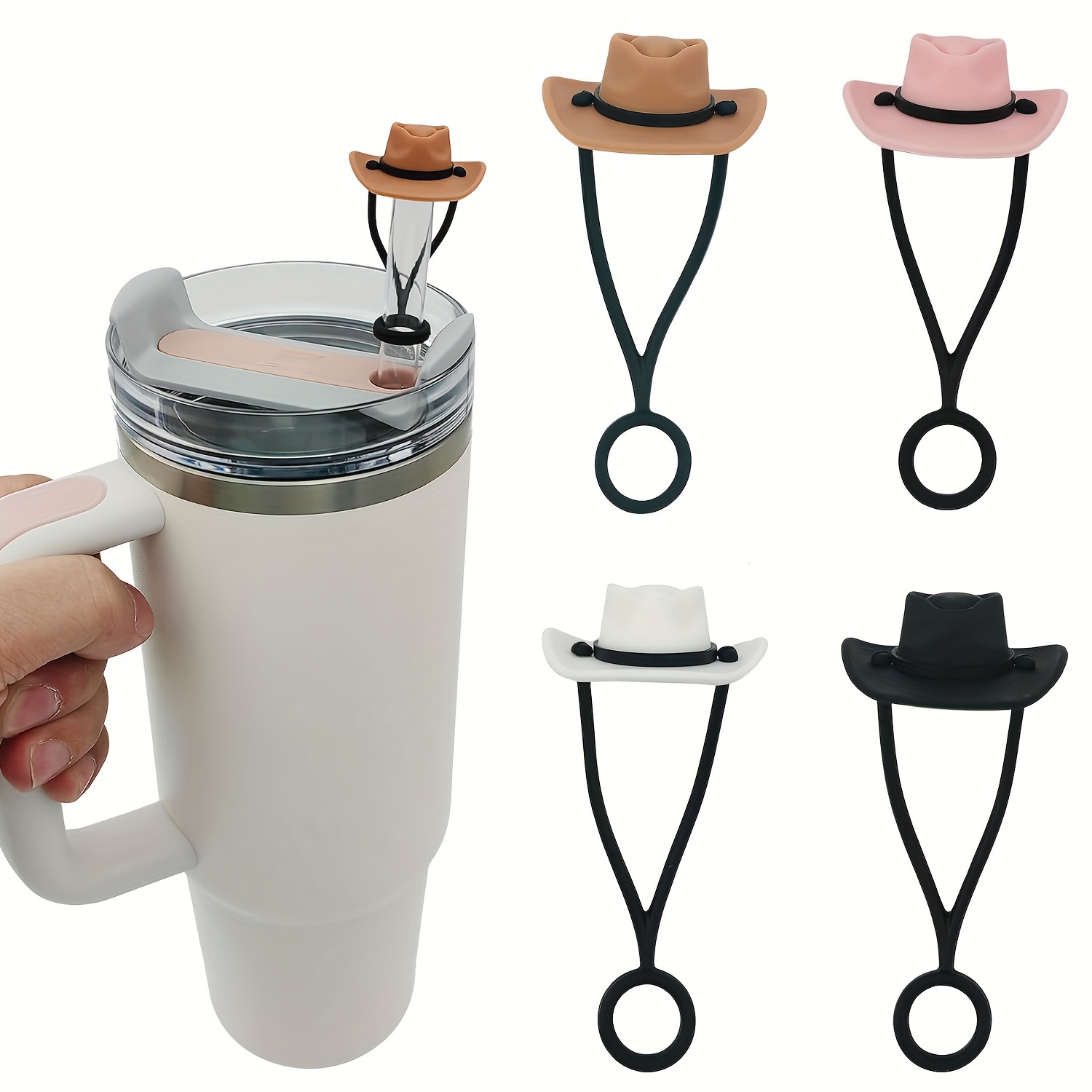 Cowboy Hat Straw - Silikonowe nakładki na słomki do kowbojskiego