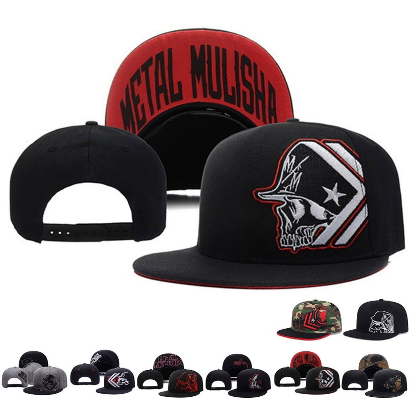 Snapback Hat Flat - Unisexowa czapka baseballowa z haftem szkieletu,