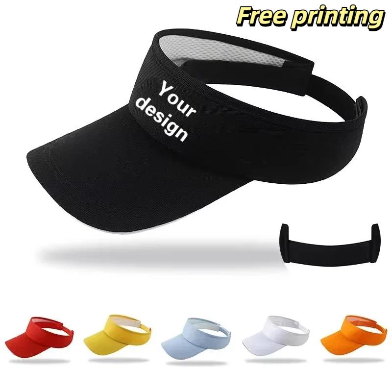 Visor Sun Hat - Damskie golfowe czapki przeciwsłoneczne z własnym