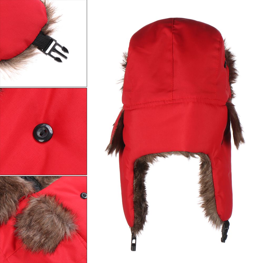 Trapper Hat Ear Flap - Ciepła czapka narciarska z nausznikami, czapka