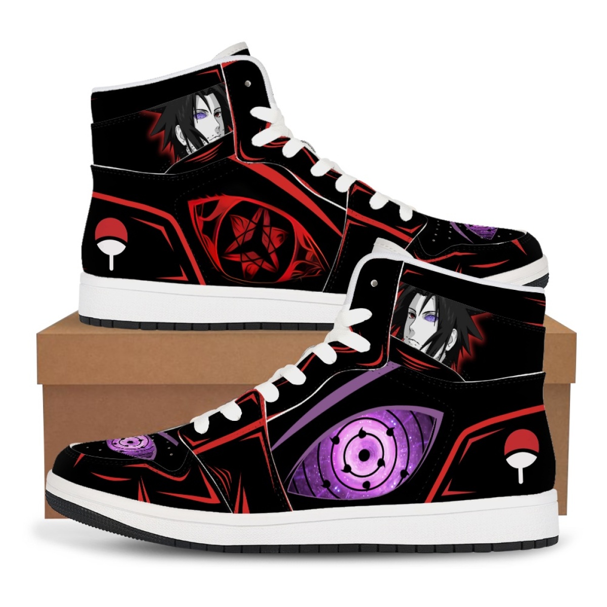 Snapback Hat Flat - Buty Naruto Anime High-Tops, sneakersy, buty