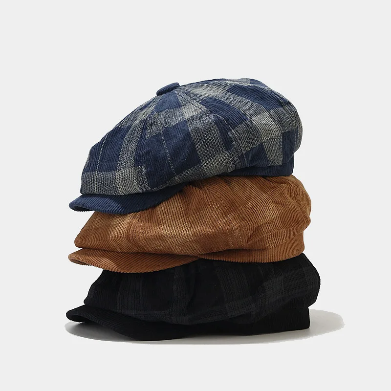 Newsboy Cap Ivy - Sztruks Mężczyźni Kobiety Młodzież Chłopiec Dziewczyna