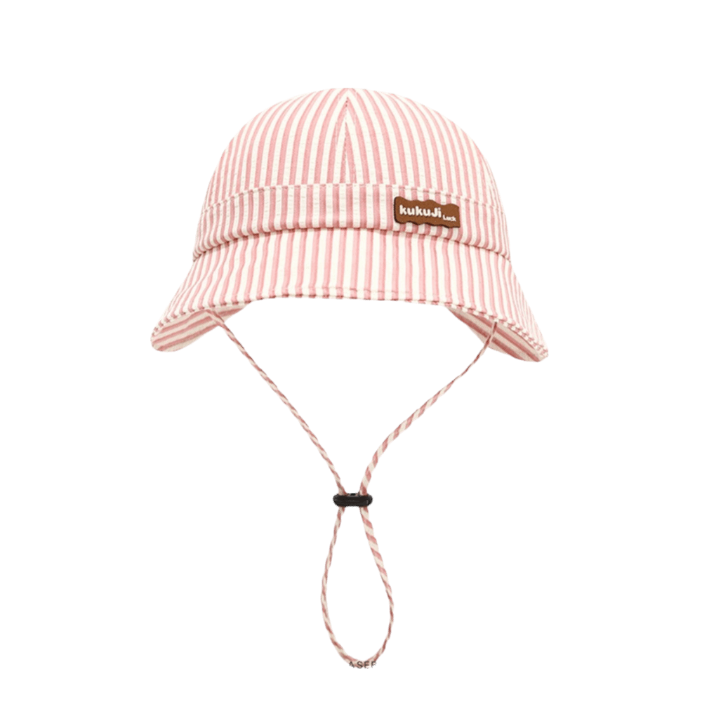 Sun Hat Wide Brim - Nowy Pasiasty Kapelusz typu Bucket dla