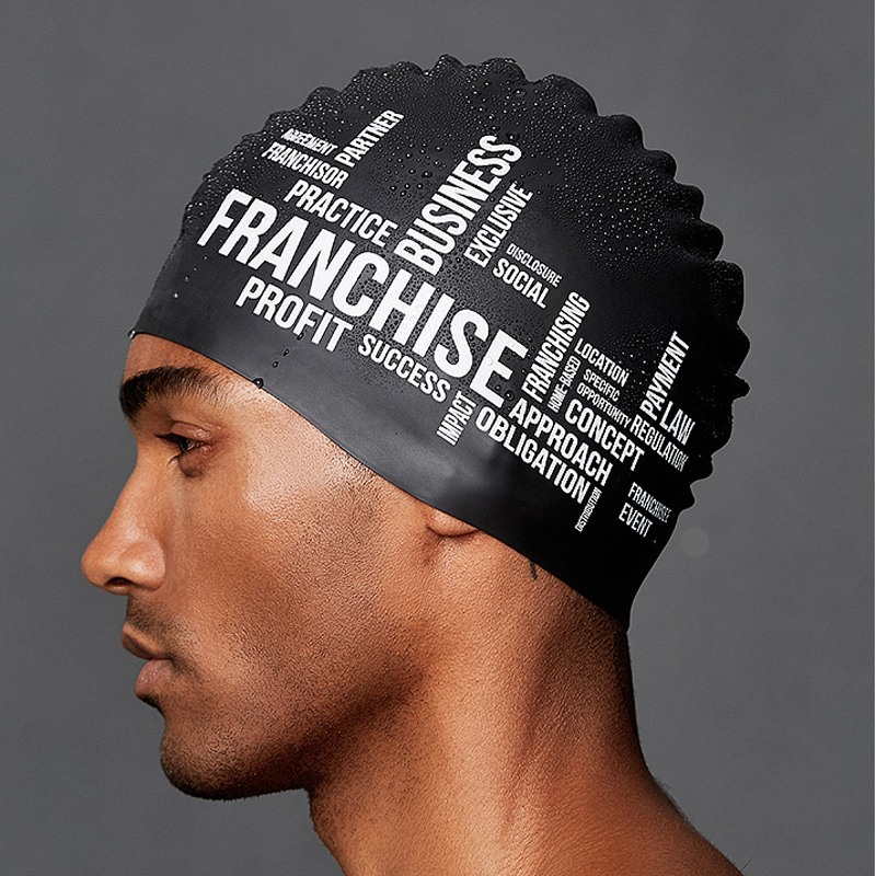 Swim Hat Silicone - Unisex Duży rozmiar Żel krzemionkowy Wygodny
