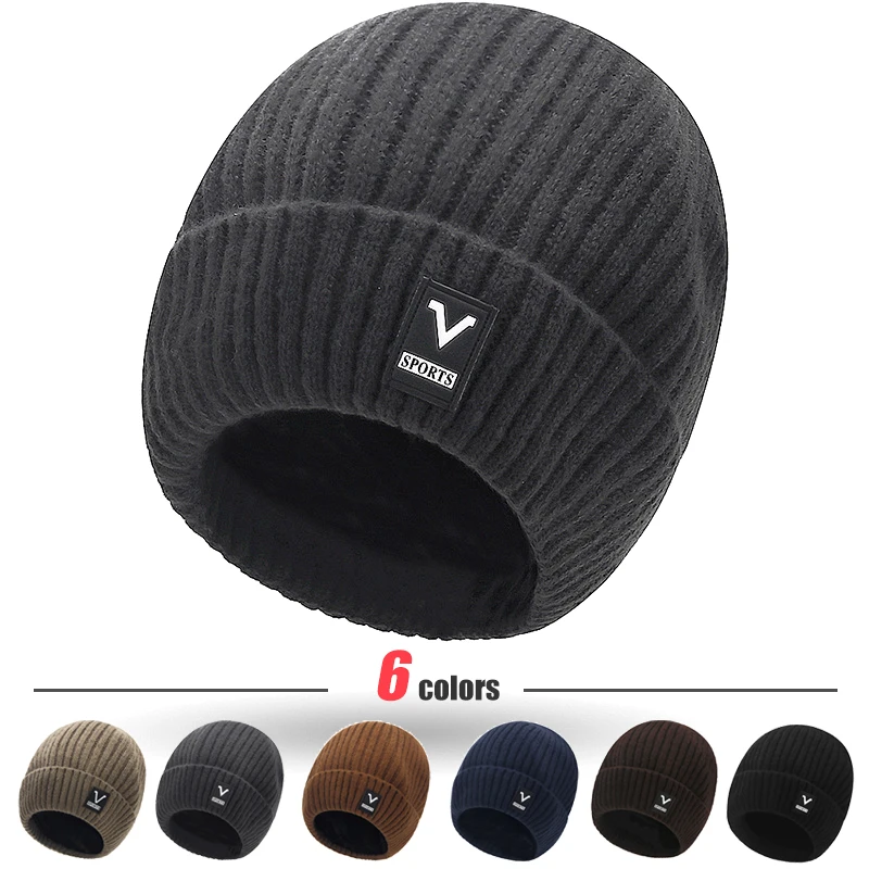 Beanie Cuffed Knit - Czapka męska Slouchy Knit czapka z
