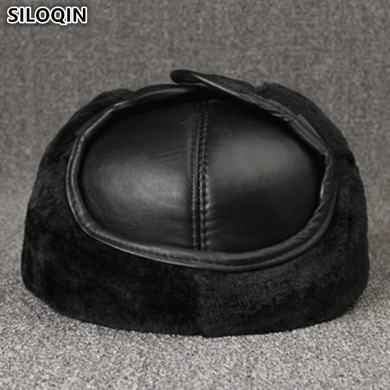Winter Trapper Hat - Czapki z prawdziwej skóry, zimowe ciepłe
