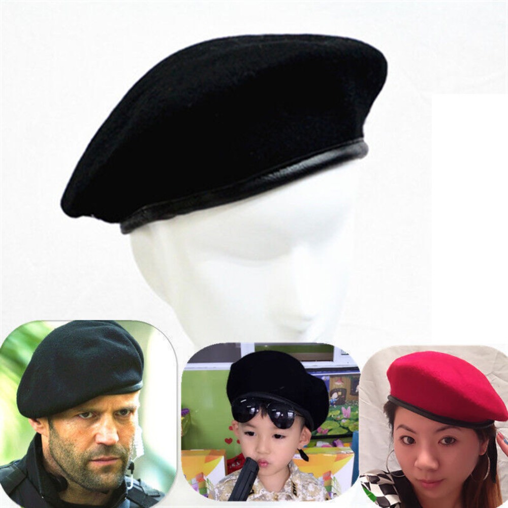 Beret French Wool - Nowa czapka unisex, mężczyźni, kobiety, wełniana