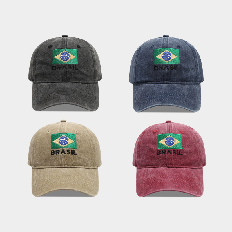 Dad Hat Cotton - Vintage Czapka Baseballowa z Haftowanym Napisem
