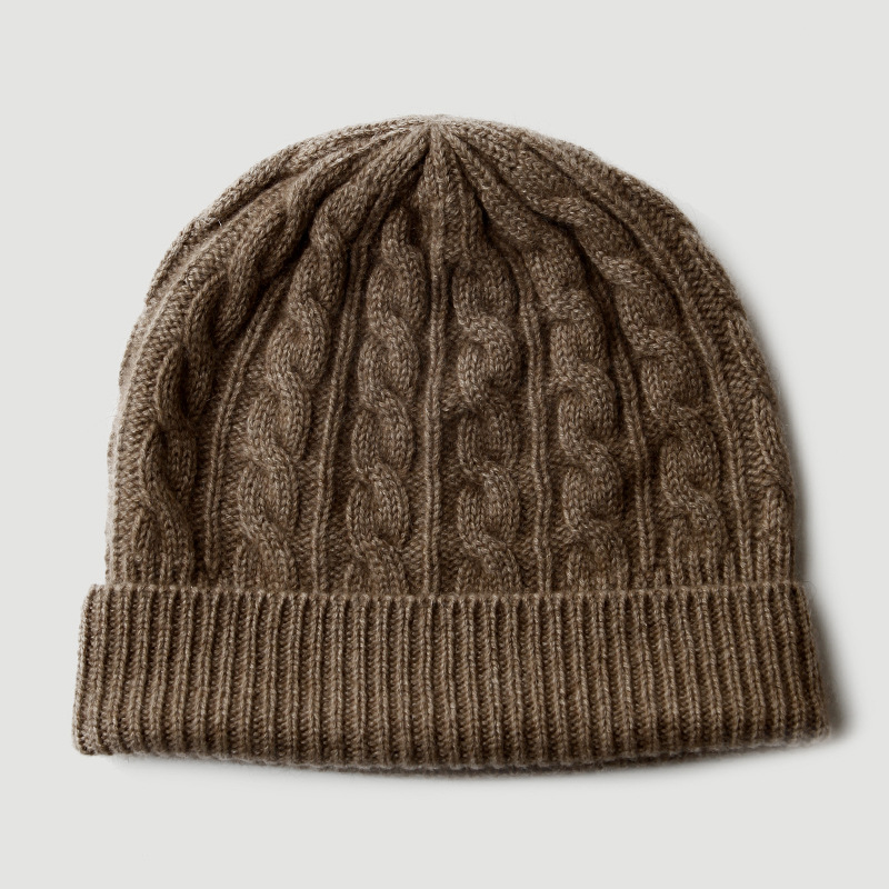 Czapka z dzianiny z czystego k – Beanie Cuffed Knit recenzja i cena