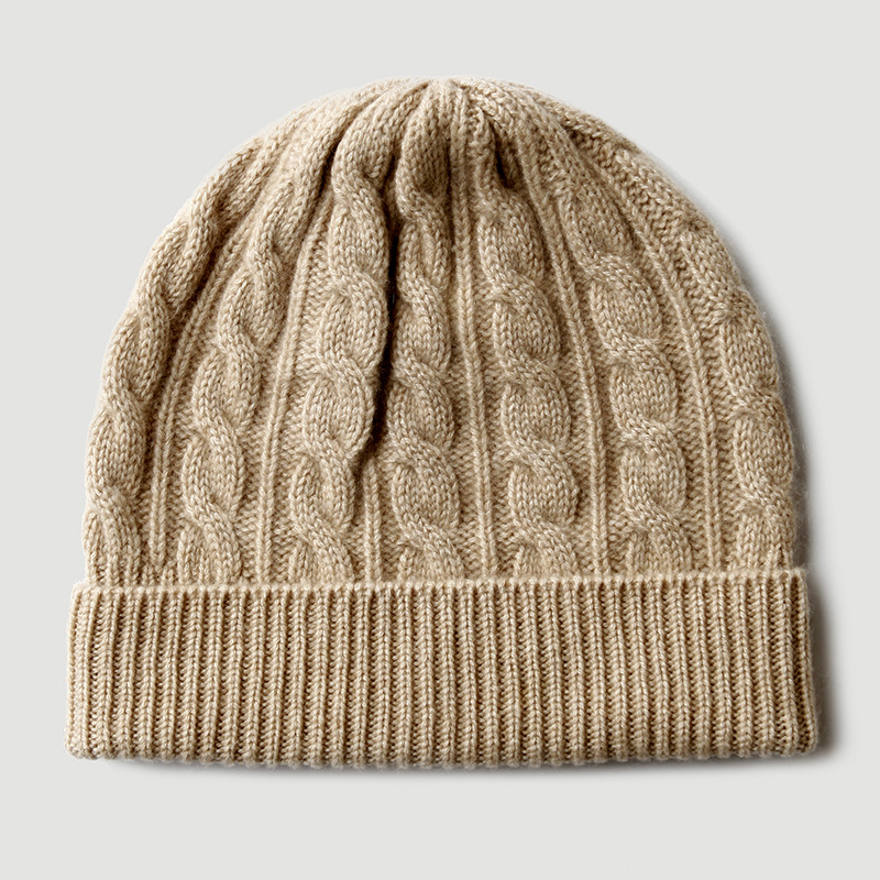 Czapka z dzianiny z czystego k – Beanie Cuffed Knit recenzja i cena