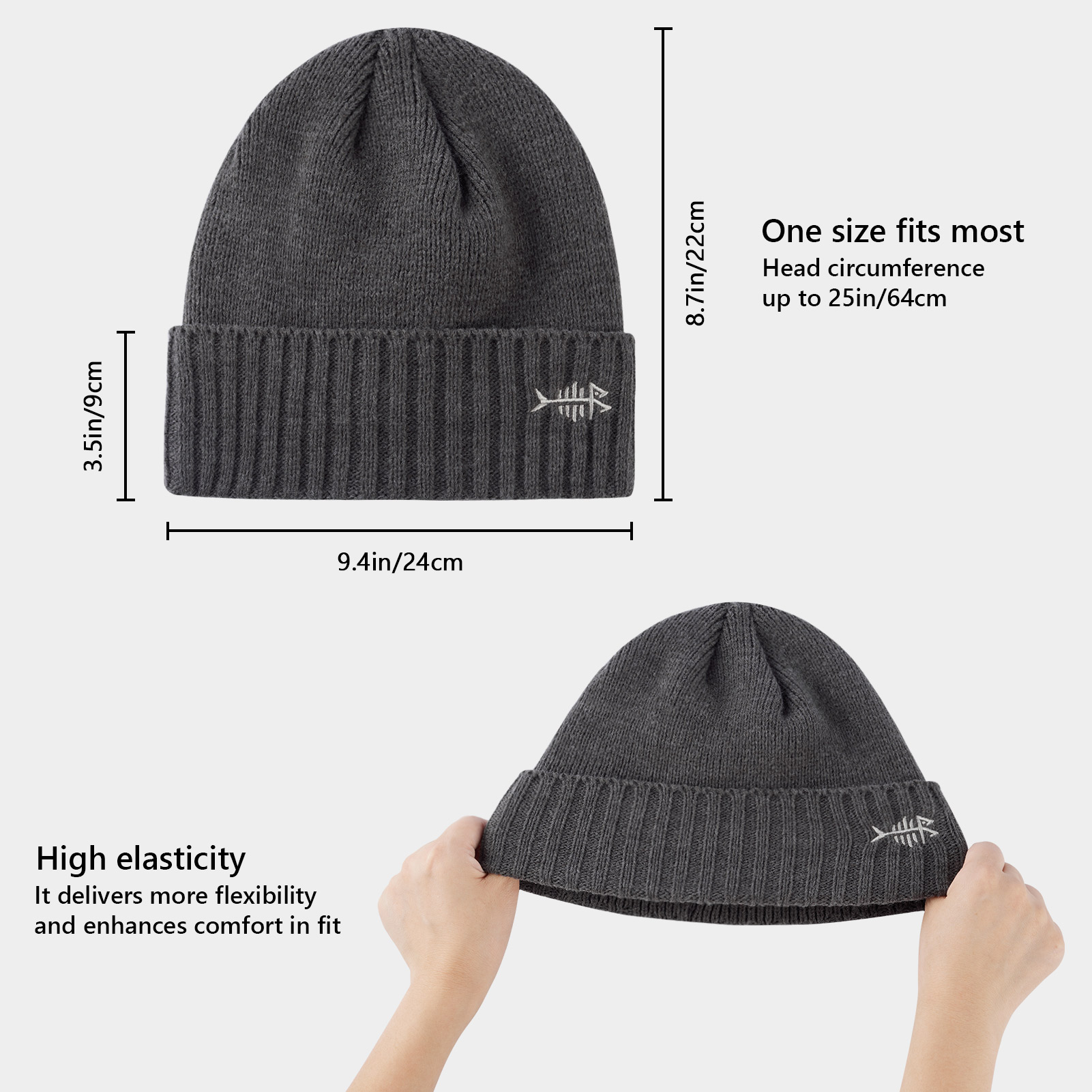 BASSDASH czapki zimowe typu Be – Beanie Cuffed Knit recenzja i cena