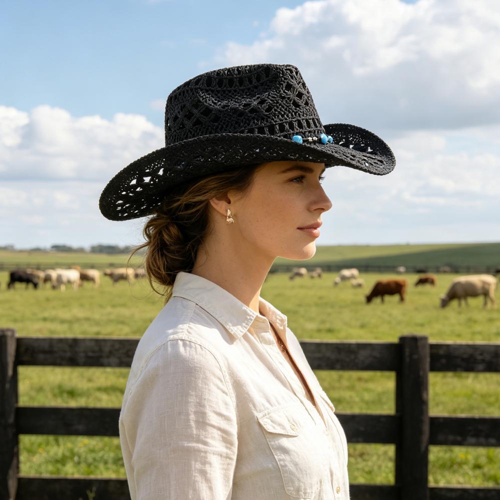 Kapelusz kowbojski z szerokim  – Cowboy Hat Straw recenzja i cena