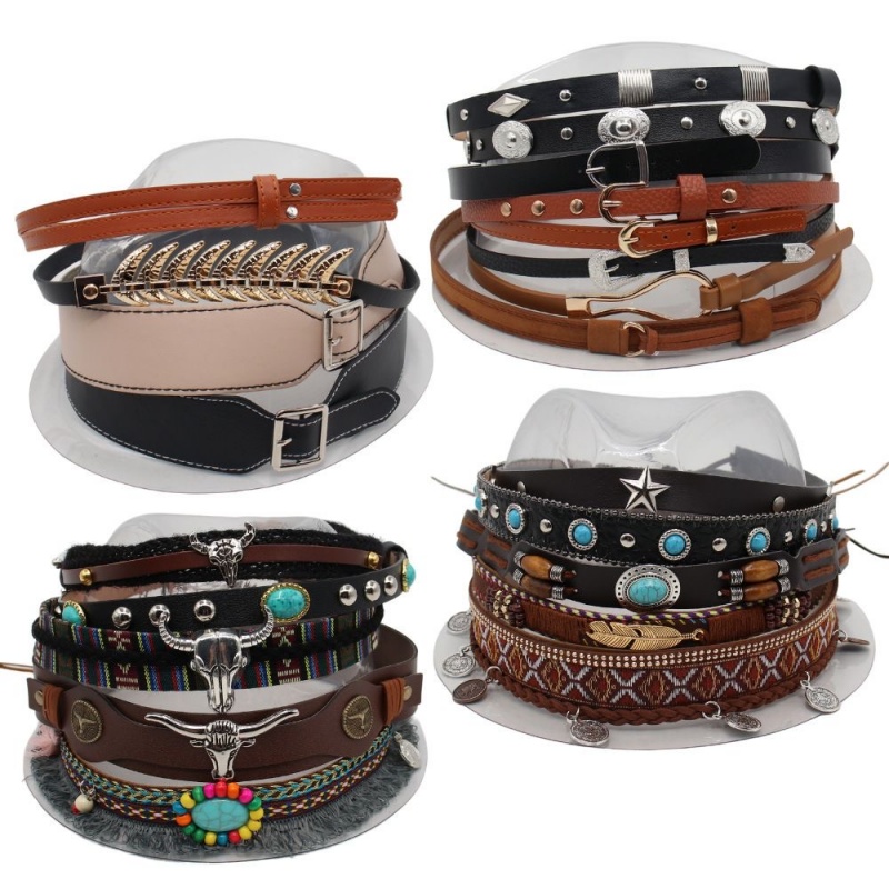 Pasek w stylu retro etno, opas – Cowboy Hat Straw recenzja i cena