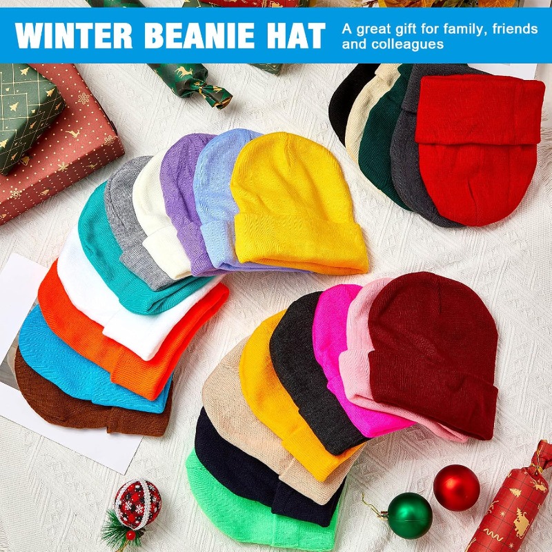 1 szt. Zimowa, ciepła, gruba c – Beanie Cuffed Knit recenzja i cena