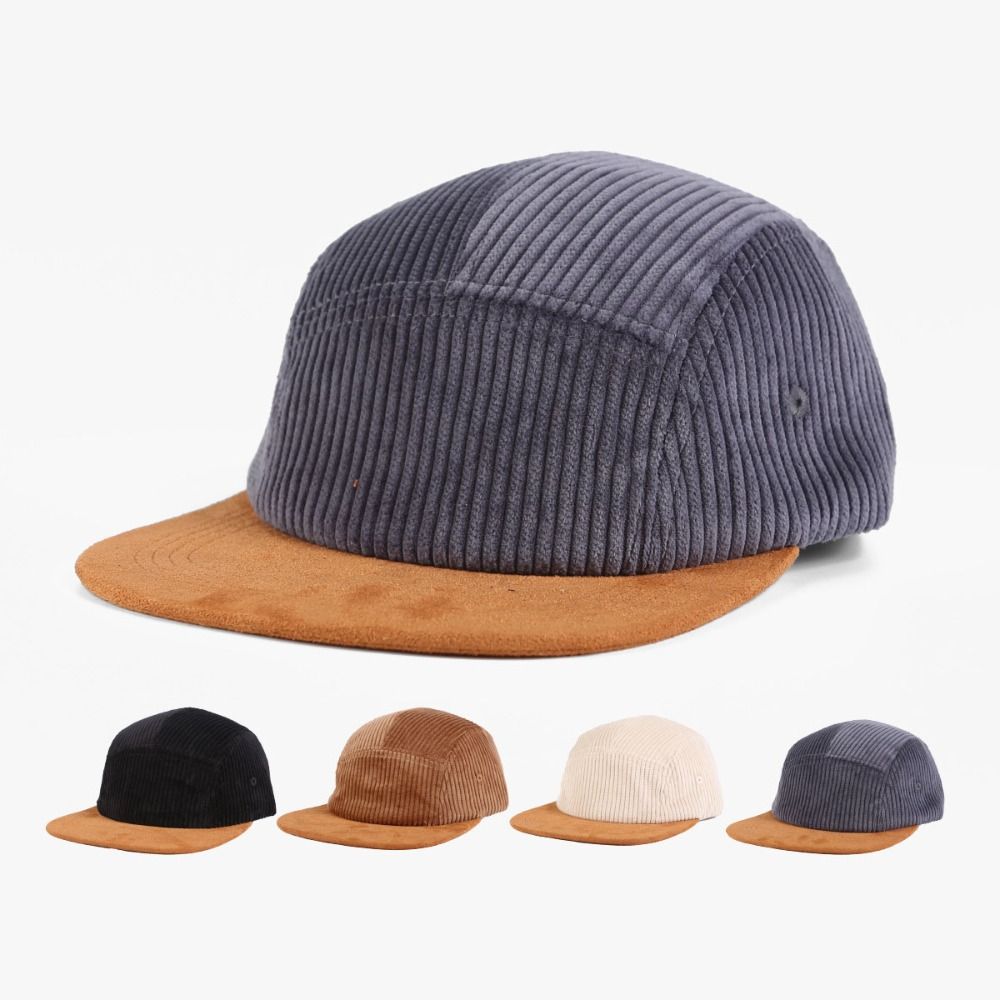 Wszechstronna Retro Czapka Bej – Corduroy Cap 5 Panel recenzja i cena