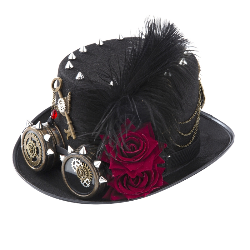 Y166 Vintage Steampunkowy kape – Fedora Hat Wool recenzja i cena