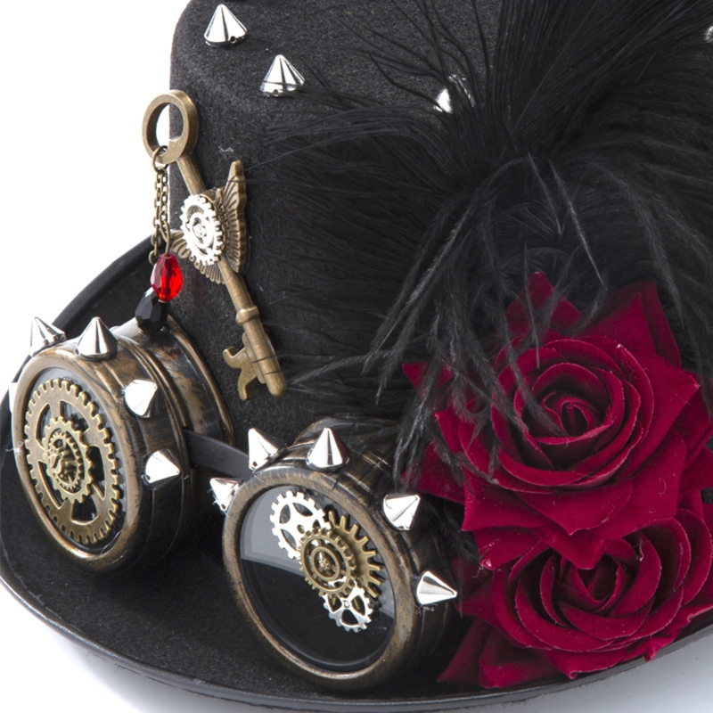 Y166 Vintage Steampunkowy kape – Fedora Hat Wool recenzja i cena
