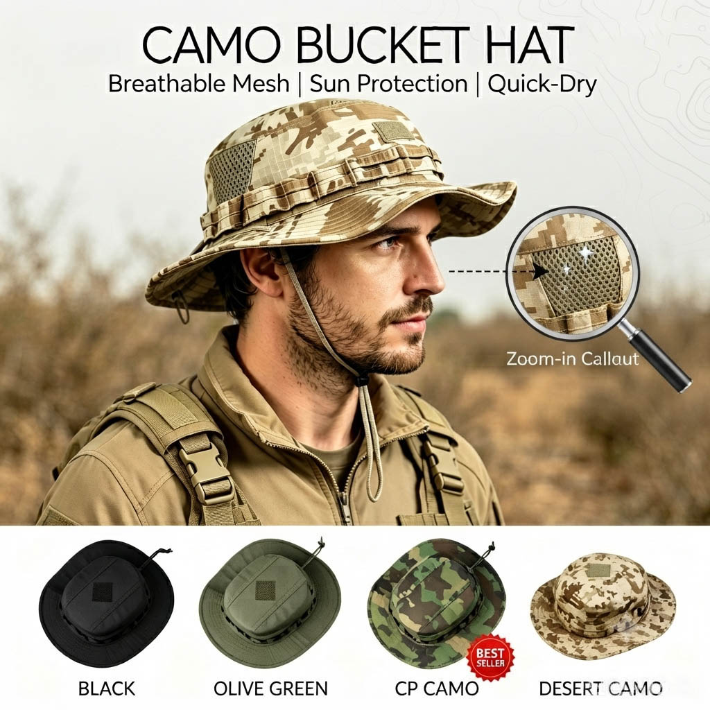 Taktyczny kapelusz typu boonie – Boonie Hat Tactical recenzja i cena