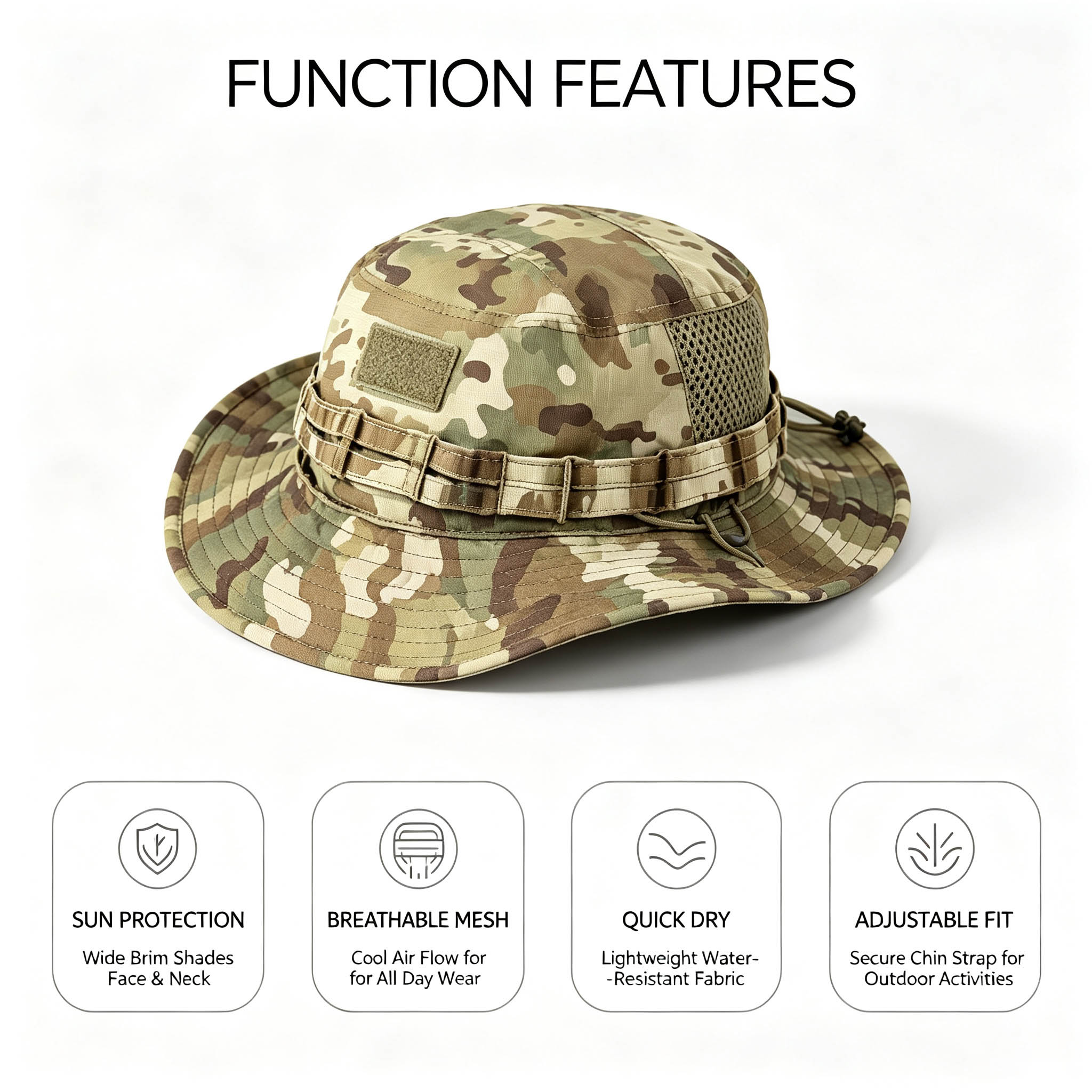 Taktyczny kapelusz typu boonie – Boonie Hat Tactical recenzja i cena