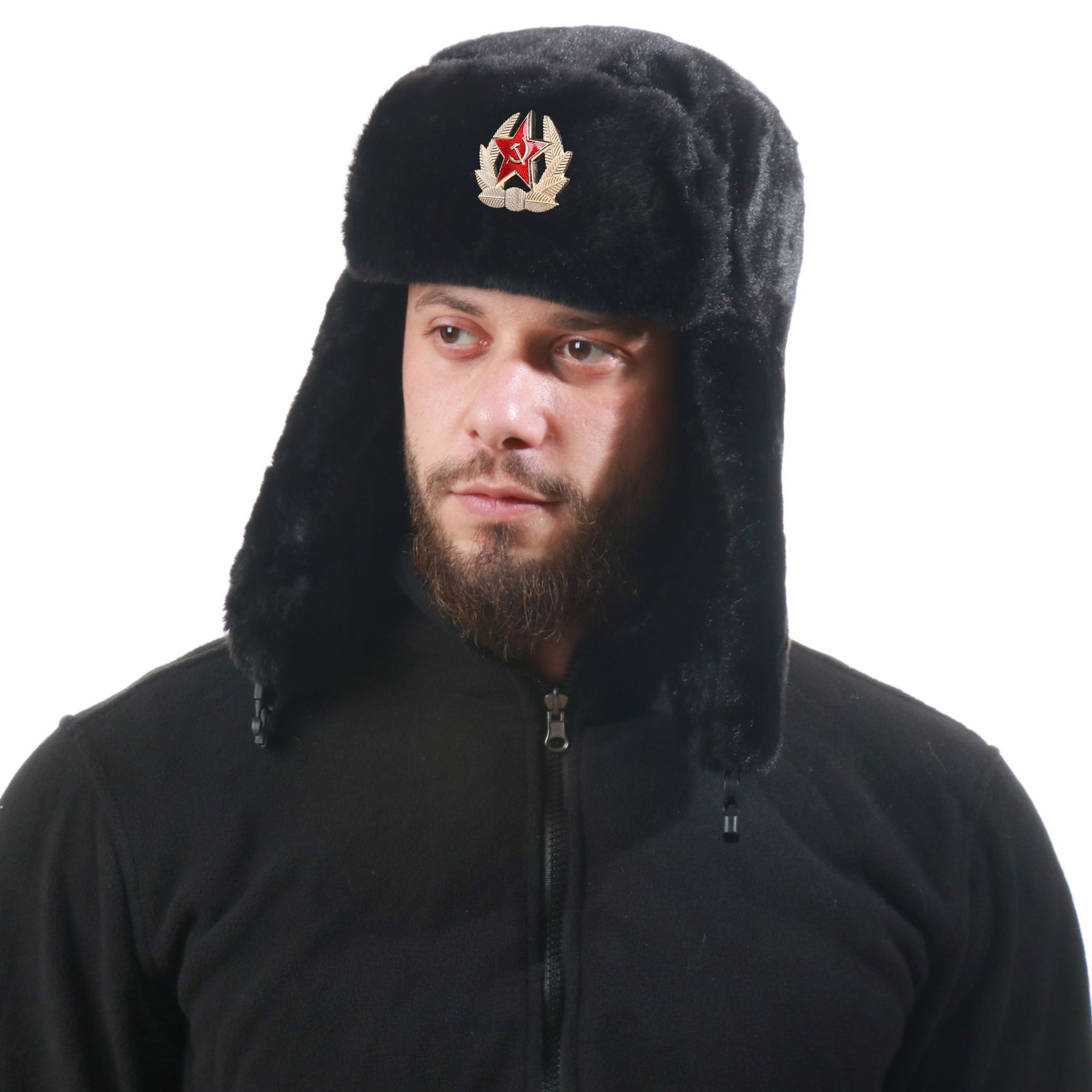 SupSindy Soviet Badge Ushanka  – Winter Trapper Hat recenzja i cena