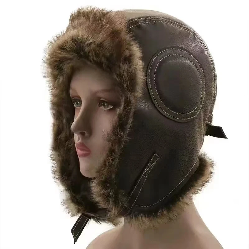 Skórzana czapka zimowa z nausz – Trapper Hat Ear Flap recenzja i cena
