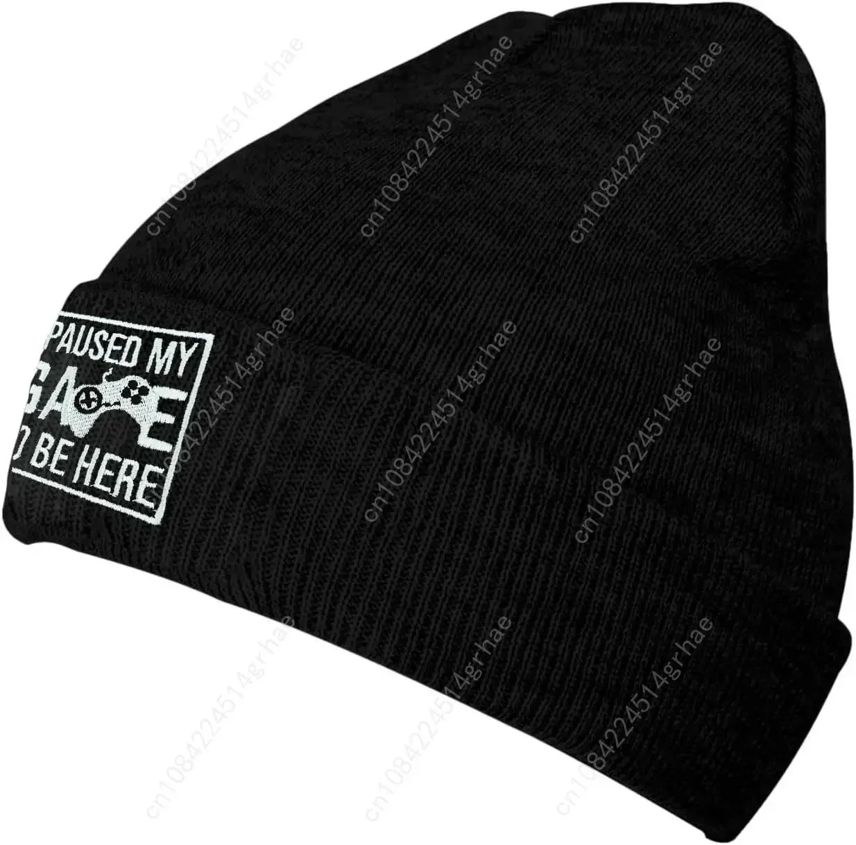 Czapka z haftem ryby, zimowa,  – Beanie Cuffed Knit recenzja i cena