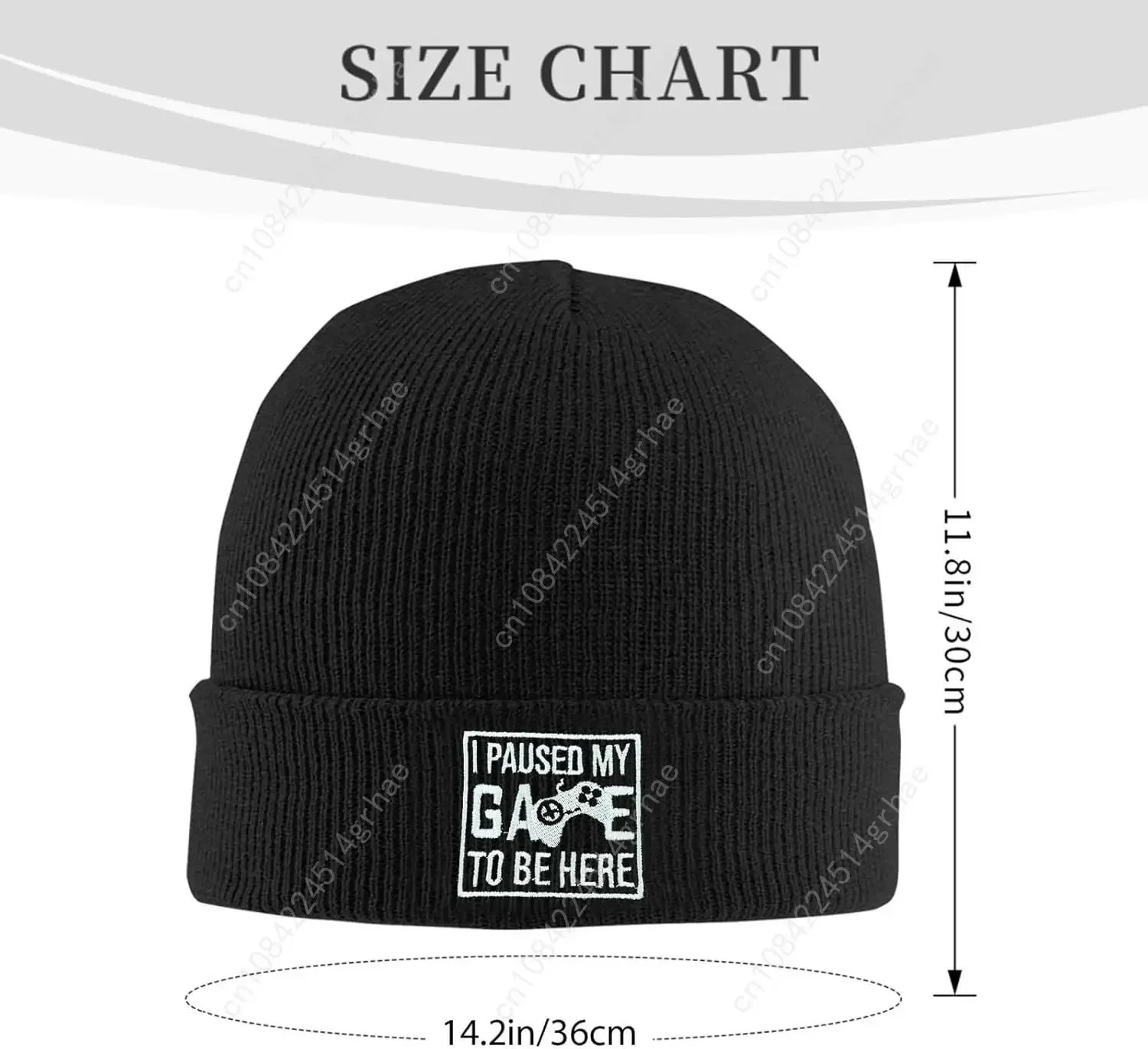 Czapka z haftem ryby, zimowa,  – Beanie Cuffed Knit recenzja i cena